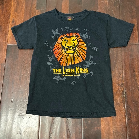 Disney Other - Disney The Lion King Broadway Musical Tshirt Youth Small Black